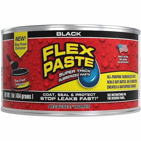 FLEX SEAL Flex Paste, Can, Black, Not Applicable