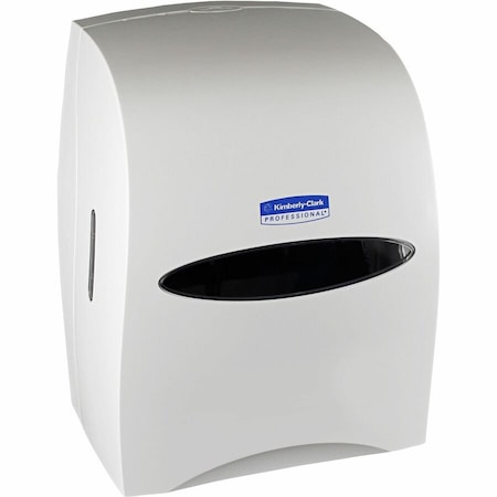 KIMBERLY-CLARK PROFESSIONAL Paper Towel Dispenser, Hardwound, 8 in Paper Towel Width, 1 1/2 in, Plastic, White