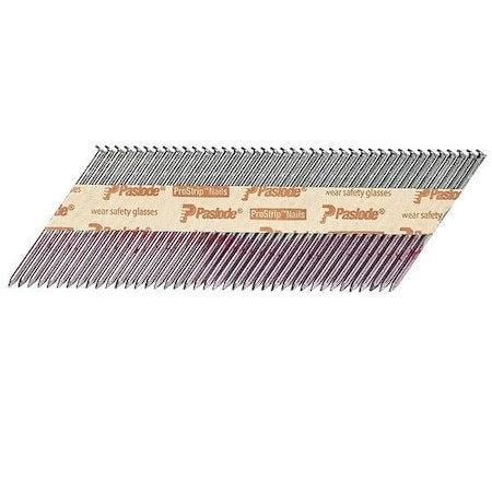 PASLODE Framing Nails, 2 3/8 in L, 11 ga, Plain, Offset Round Head, 30 Degrees