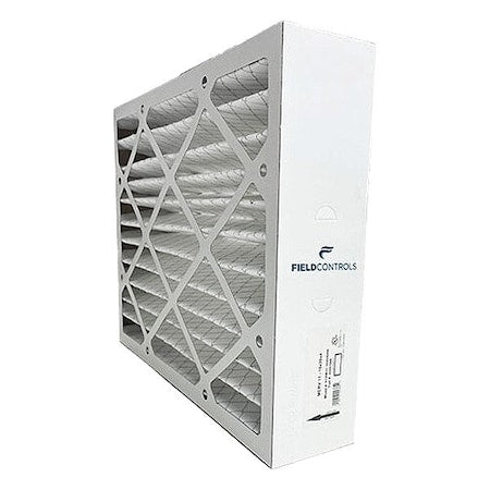 FIELD CONTROLS Pleated Air Filter, Polyester, MERV 8, 6 PK
