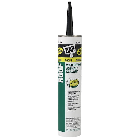 DAP Sealant, 10 oz, Cartridge, Black, Hybrid Base, Roof