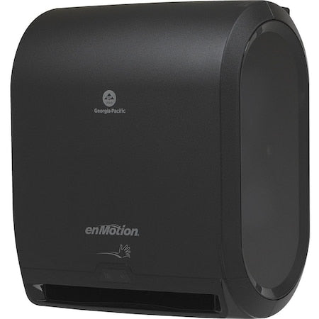 GEORGIA-PACIFIC enMotion Touchless Paper Towel Dispenser, Wall Mount, Black, For 1-3/4 in Dia x 10 in W Paper Towels