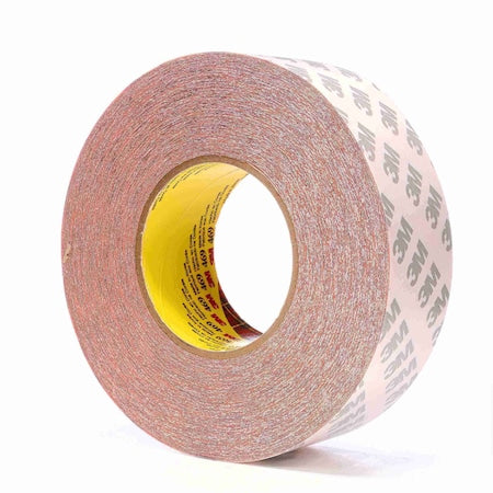 3M Film Tape, 2 in W, 60 yd L, 1 mil, Paper, Double-Sided