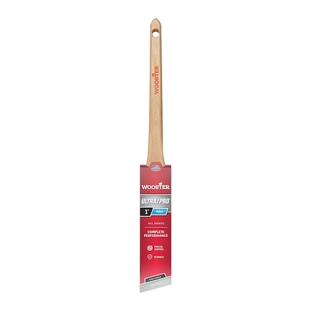 WOOSTER 1" Thin Angle Sash Firm, Nylon/Polyester Bristle, Paint Brush, Wood Handle