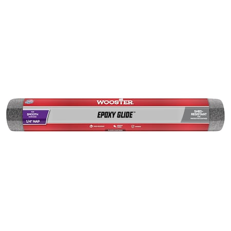 WOOSTER 18" Paint Roller Cover, 1/4" Nap, Fabric