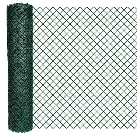 QUEST Safety Fence, Green, 50 ft. L, Diamond Mesh