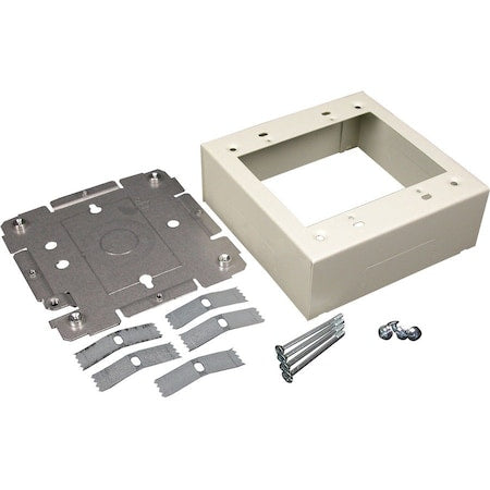 LEGRAND Device Box, 2400 Series, 1.75 in H, 4-3/4 in L, Ivory