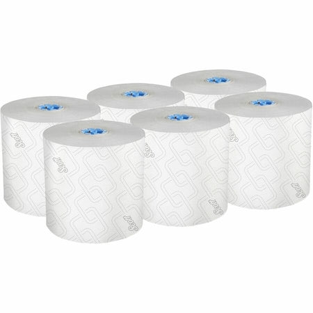 SCOTT Pro High-Capacity Hard Roll Towels for Blue Core Dispensers, White, (700'/Roll), 6PK