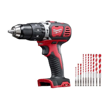 MILWAUKEE TOOL Hammer Drill Kit, 1/2", 41.6 ft-lb