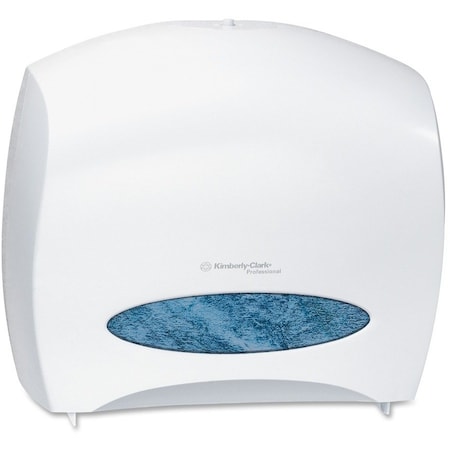 KIMBERLY-CLARK PROFESSIONAL Toilet Paper Dispenser, Jumbo Core, Horizontal Double Roll, Plastic, White