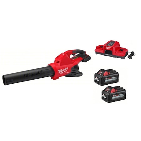 MILWAUKEE TOOL M18(TM) REDLITHIUM(TM) Cordless Blower and Battery Kit, 600 cfm, 145 mph, Battery Included, 65 dB