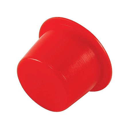 CAPLUGS Tapered Plug, Red, LDPE, PK50