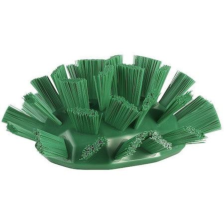 VIKAN Scrub Brush Head, Polyester, Stiff, Green