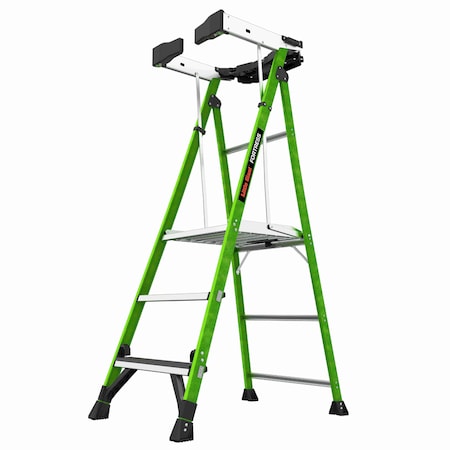 LITTLE GIANT LADDERS 3 ft Fiberglass Platform Stepladder, 375 lb Capacity