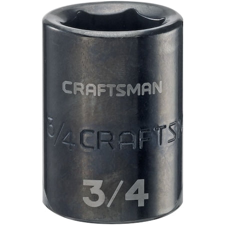 CRAFTSMAN Sockets, 1/2" Drive 3/4" SAE Impact Shal