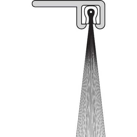 AMERICAN GARAGE DOOR SUPPLY Brushseal, Dock Leveler, Nylon, 1/2-in 90 Degree Holder, 1-in Brush, 94-in.