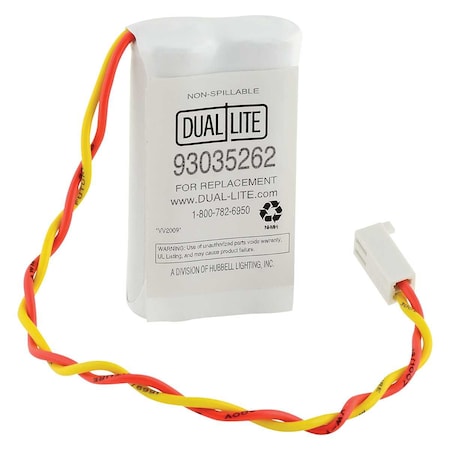 DUAL-LITE Replacment Batt, 2.4V, 1500mAh, Crimp