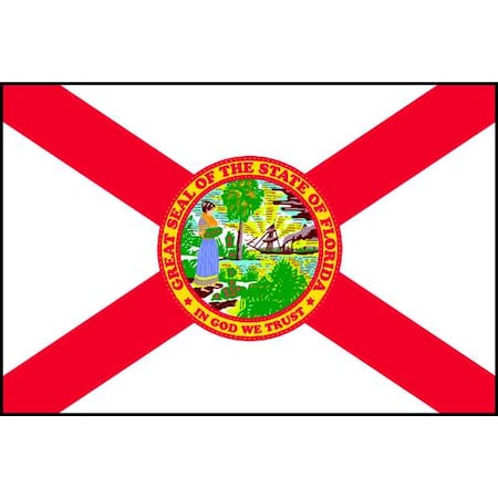 ANNIN FLAGMAKERS Florida State Flag, 3x5 Ft