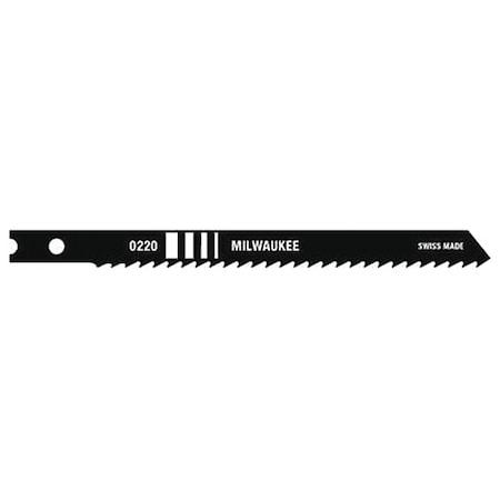 MILWAUKEE TOOL 4" 6 TPI Bi-Metal Jig Saw Blades, PK5