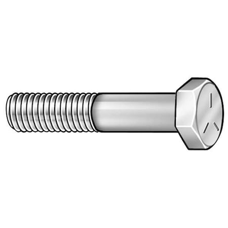 N/A Grade 5, 1/4"-20 Hex Head Cap Screw, Chrome Plated Steel, 1-1/2 in L, 5 PK