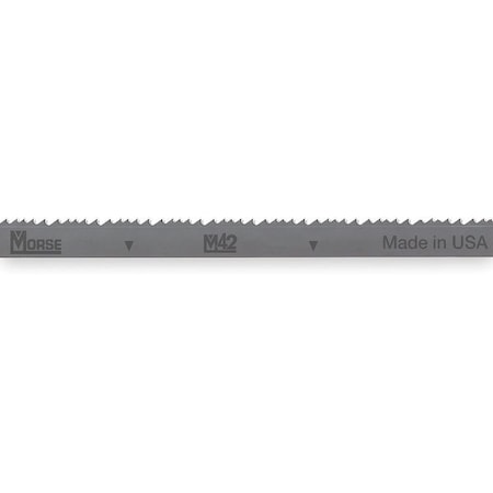 MORSE Band Saw Blade, 15 ft. L, 1-1/4" W, 3/4 TPI, Bi-Metal, 0.042" Thick