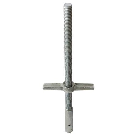 METALTECH Scaffold Leveling Jack, Steel, Zinc Plated