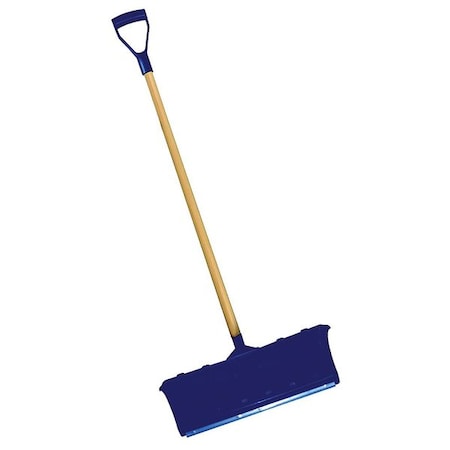 N/A Snow Shovel, 22 1/4 in W x Aluminum, Plastic Blade, 42 in L Wood Handle