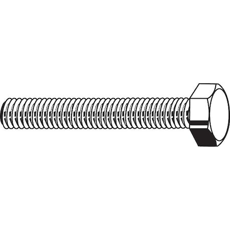 N/A Grade 8, 1-1/4" Hex Head Cap Screw, Zinc Yellow Steel, 2-1/2 in L