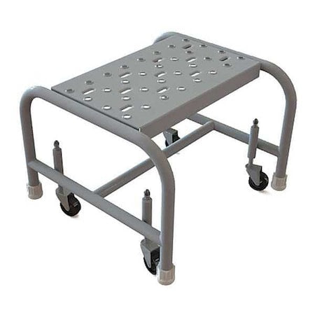 TRI-ARC Mobile Step Stand, Steel, Perforated, 16inW