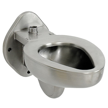 ACORN CONTROLS Prison Toilet, 1.28 gpf, 1.6 gpf, 3.5 gpf gpf, Not Applicable, Wall Mount, Stainless Steel