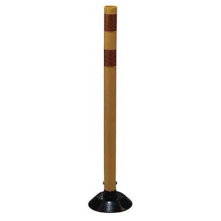 N/A Delineator Post, HDPE, High-Intensity Prismatic, 36" Height, 36" Length, 1.6 lb, Yellow
