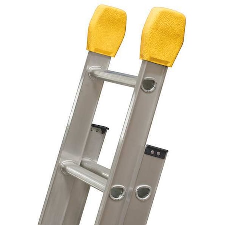 LOUISVILLE Ladder End Caps, Aluminum, 375 lb., PR