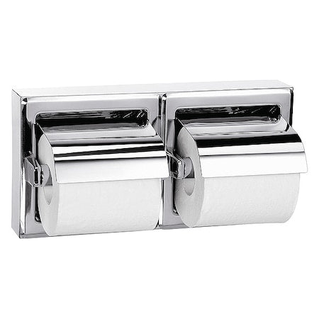 BRADLEY Toilet Paper Holder, (2) Rolls, Polished