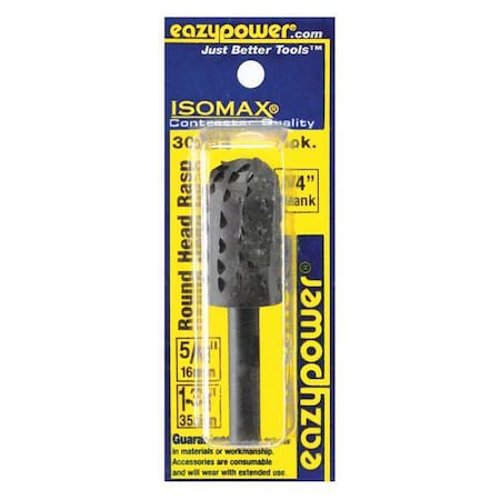N/A RotaryRasp, Cylinder, W:0.625", AlloySteel