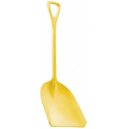 REMCO Hygienic Square Point Shovel, Polypropylene Blade, 28 in L, Yellow