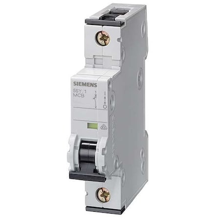 SIEMENS Circuit Breaker, 5SY6 Series, 16A, 1 Pole, 230/400V AC, 5kA at 230/400V AC, B Curve