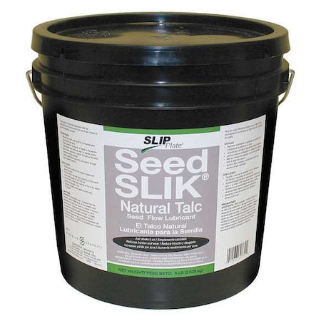 SEED SLIK General Purpose Dry Lubricant, 8 lb, Pail, Talc Base, 700 Degrees F Max Op Temp, White