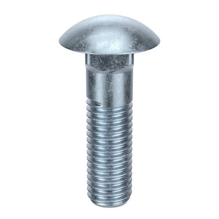 N/A Carriage Bolt, Square Neck, 1/4"-20, 5 in L, 18-8 Stainless Steel, Not Graded, Plain, 50 PK