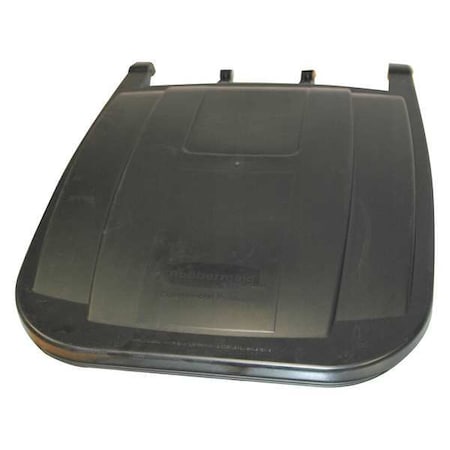 RUBBERMAID COMMERCIAL Rollout Lid, Handle, Fits FG9W2700BLUE, FG9W2700GRAY, FG9W2700YEL, FG9W2773BLUE