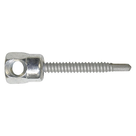 SAMMYS Horizontal Rod Hanger, Steel, 1/4"-14 Size, 2" L, Steel Zinc-Climaseal, 25 PK