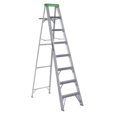 LOUISVILLE 8 ft Aluminum Stepladder, 225 lb Capacity