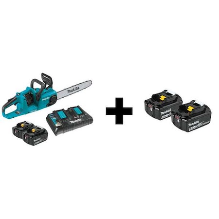 MAKITA 36V LXT BL 16" Chain Saw Kit (5.0Ah)