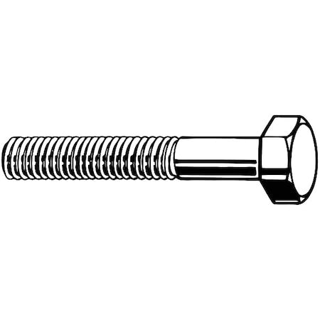 N/A Grade 8, 1/4"-28 Hex Head Cap Screw, Zinc Yellow Steel, 1-3/4 in L, 100 PK