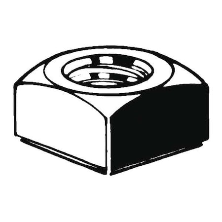 N/A M10-8.00 Low Carbon Steel Zinc Plated Finish Square Nut - Regular, 100 pk.