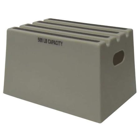 DPI Box Step, 1 Steps, 500 lb Load Capacity, 11 3/4 in Overall Height, Plastic, Gray