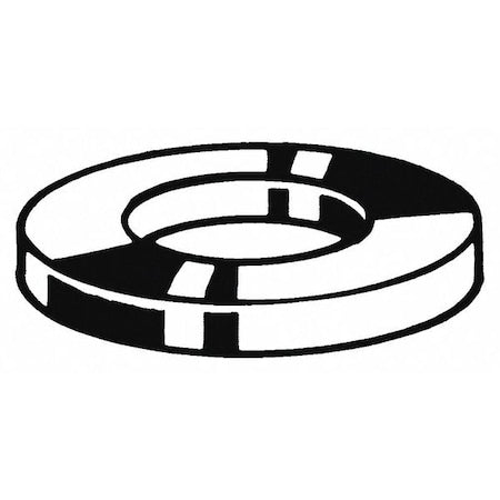 N/A Flat Washer, For Screw Size M16 , Steel Zinc Plated Finish, 100 PK