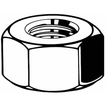 N/A Hex Nut, M24-3.00, Steel, Class 10, Zinc Yellow, 19 mm Ht, 10 PK