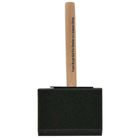 WOOSTER 4" Flat Sash Firm, Foam Bristle, Paint Brush, Wood Handle