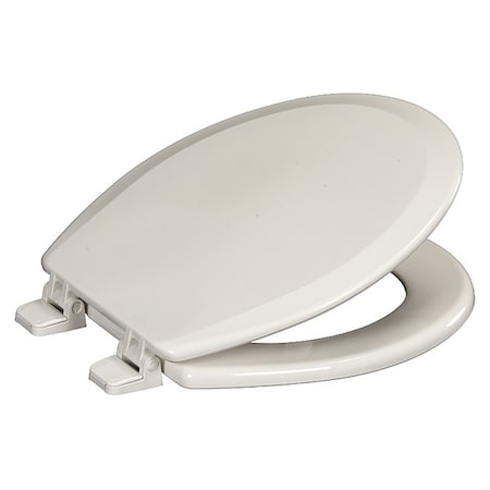 CENTOCO Toilet Seat With Cover, Top-Mounted Hinge, Round, White