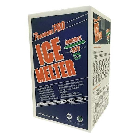 PREMIERE 50 lb Carton Ice Melt, Pink Granular, -20 Degrees F, Calcium Magnesium Acetate (CMA)